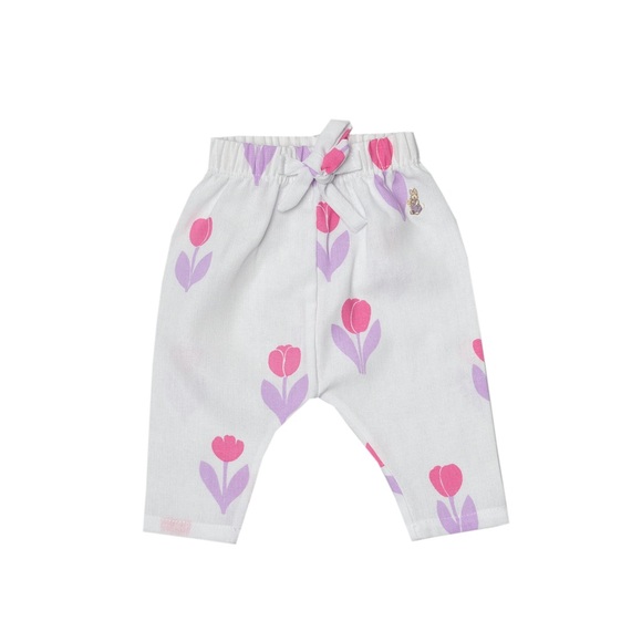 White Tulip Linen Pants Sizes: 3, 6, 9, 12 M - Picture 1 of 1